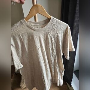 Alfani Men's Beige Short Sleeve Tee